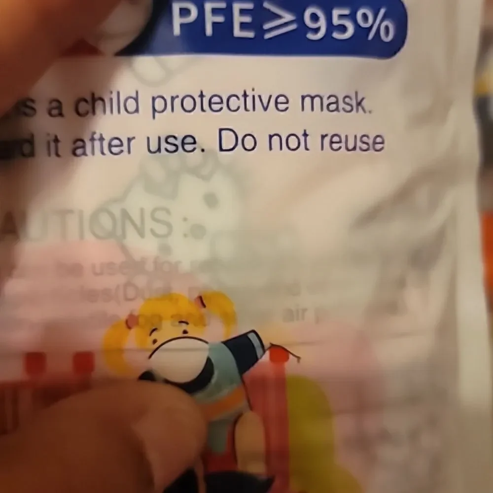 KF94 Childs Mask Asst. Characters 4pk New